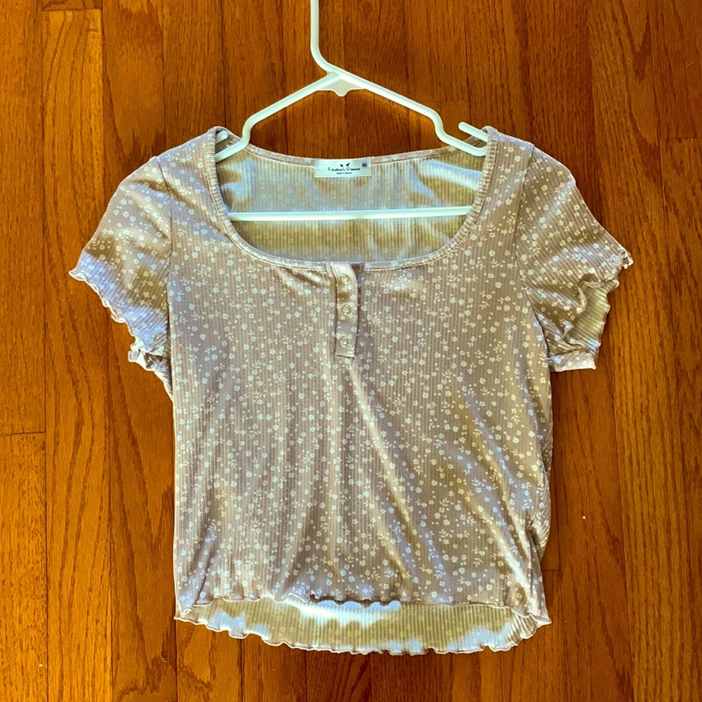 U-neck fitting top